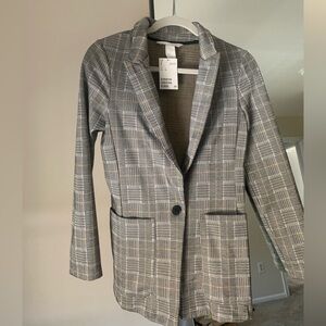 H&M Plaid Blazer